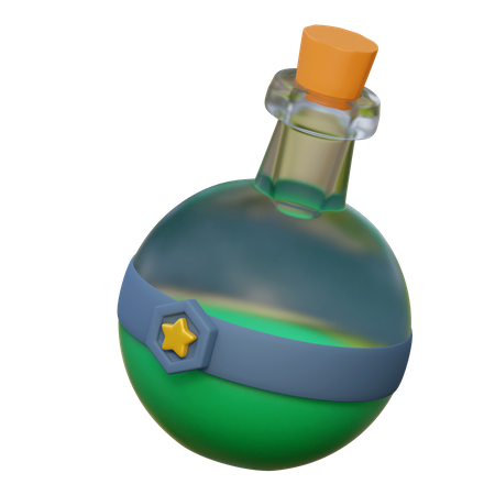 Botella de poción  3D Icon