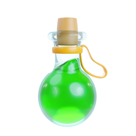 Botella de poción  3D Icon