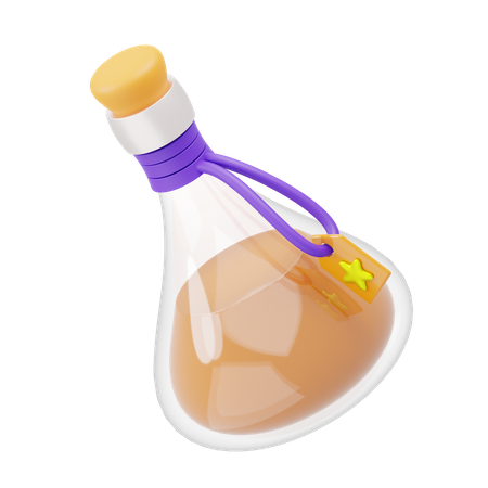 Botella de poción  3D Illustration