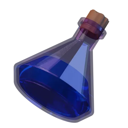 Botella de poción  3D Illustration