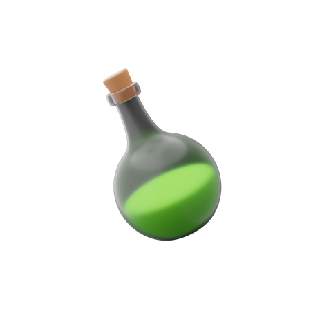 Botella de poción  3D Icon