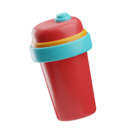 Botella de proteína de suero  3D Icon