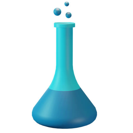 Botella de quimica  3D Icon