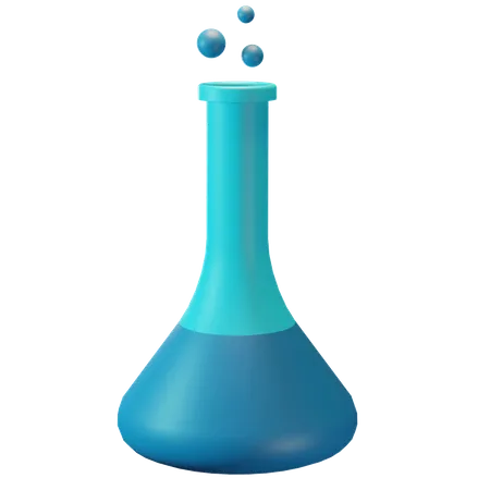 Botella de quimica  3D Illustration