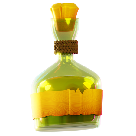 Botella de ron  3D Icon