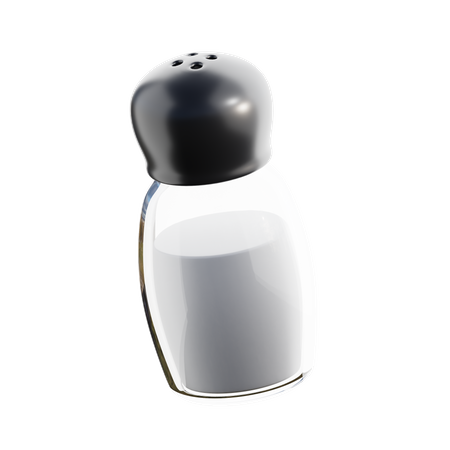 Botella de sal  3D Icon