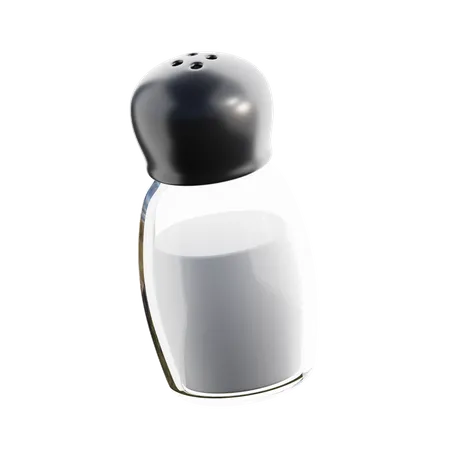 Botella de sal  3D Icon