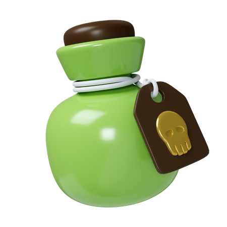 Botella de veneno  3D Icon