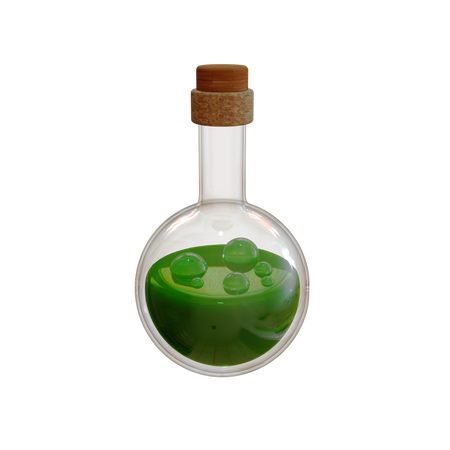 Botella de veneno  3D Illustration