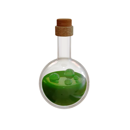 Botella de veneno  3D Illustration