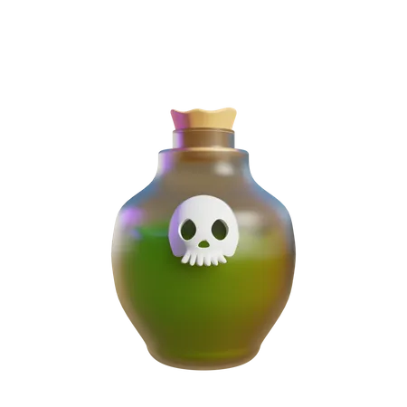 Botella de veneno  3D Icon