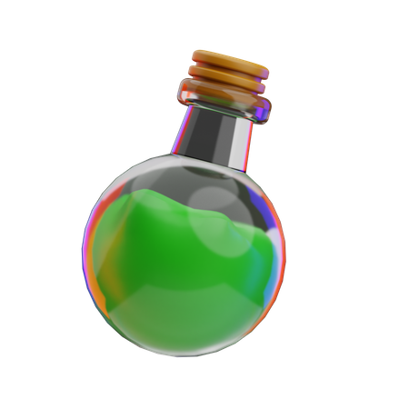 Botella de veneno  3D Icon