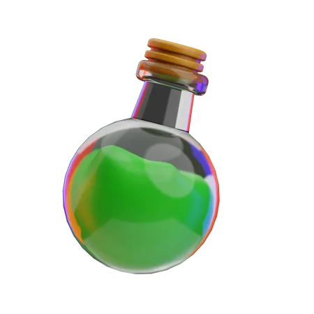 Botella de veneno  3D Icon