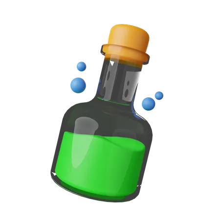 Botella de veneno  3D Icon