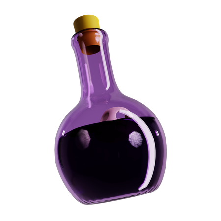 Botella de veneno  3D Icon