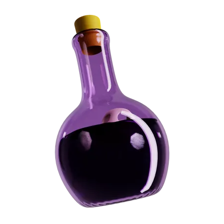 Botella de veneno  3D Icon