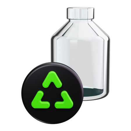 Botella de vidrio  3D Icon