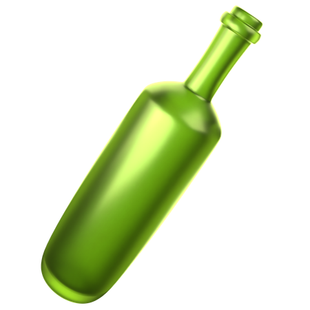 Botella de vidrio  3D Icon