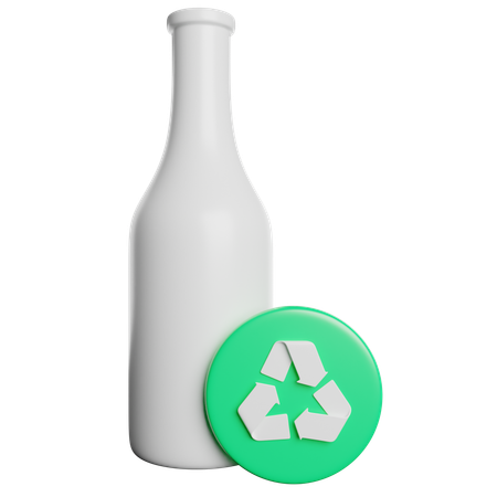 Botella de vidrio  3D Icon