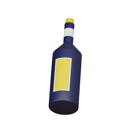 Botella de vino  3D Icon