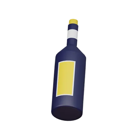 Botella de vino  3D Icon