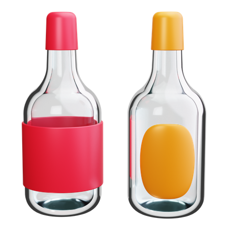 Botella de vino  3D Icon