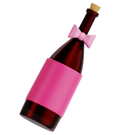 Botella de vino  3D Icon