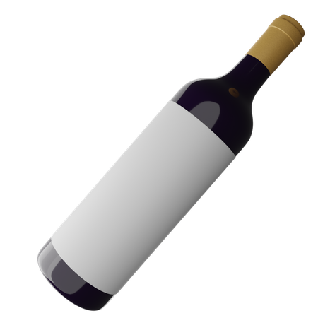 Botella de vino  3D Icon