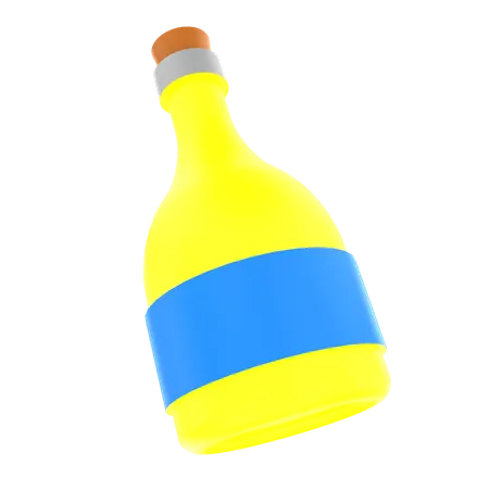 Botella de vino  3D Icon