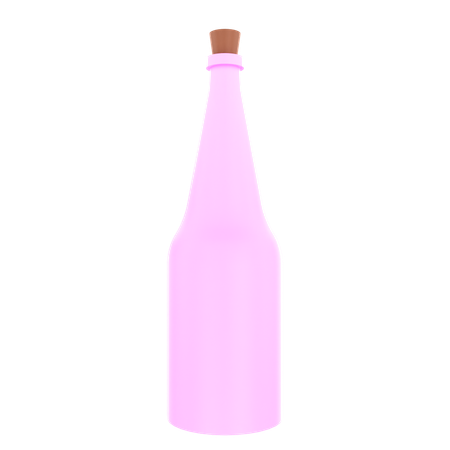 Botella de vino  3D Icon