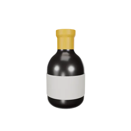 Botella de vino  3D Icon