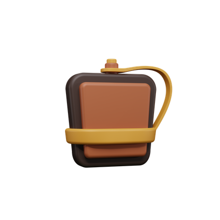 Botella plana  3D Icon