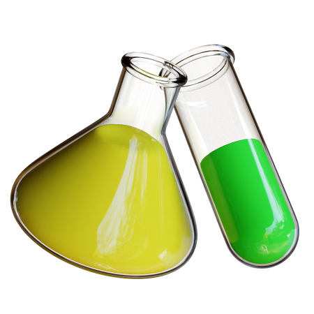 Botella quimica  3D Illustration
