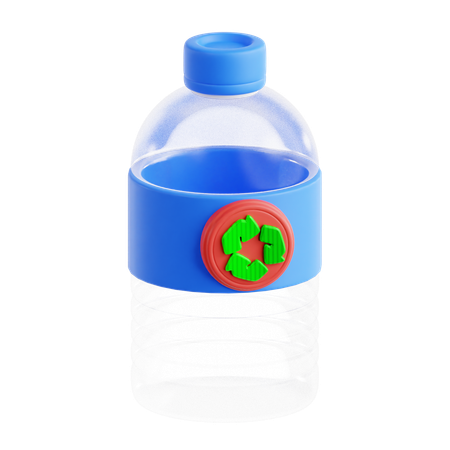 Reciclar botella  3D Icon