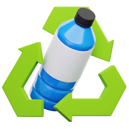 Reciclar botella  3D Icon