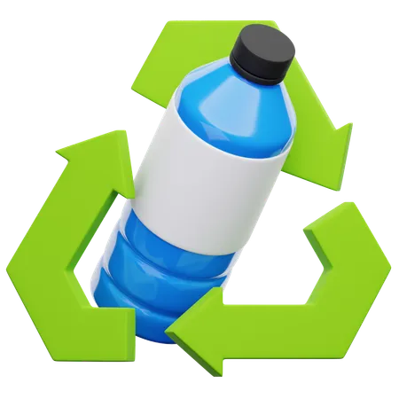 Reciclar botella  3D Icon