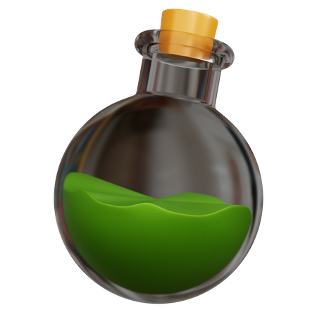 Botella de veneno  3D Icon