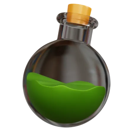 Botella de veneno  3D Icon