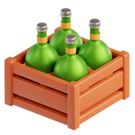 Botellas de cerveza  3D Icon