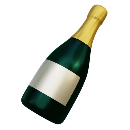 Botellas de champagne  3D Icon