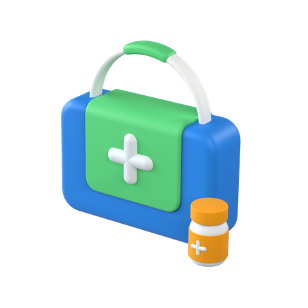 Kit de primeros auxilios  3D Icon