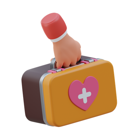 Kit de primeros auxilios  3D Icon