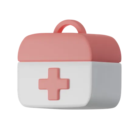 Representacion 3 D Caja De Primeros Auxilios Concepto Medico De Atencion Sanitaria 3D Icon