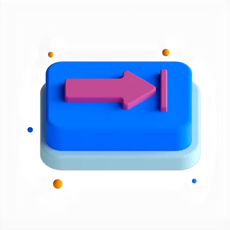 Botón de avance  3D Icon