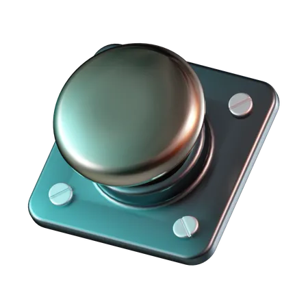 Botón de alerta  3D Icon