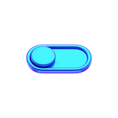 Botón de alternar forma abstracta  3D Icon
