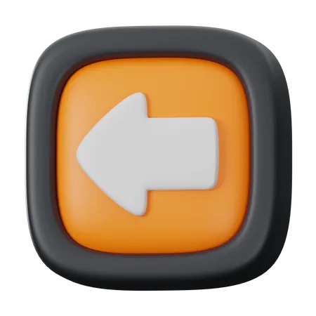 Botón de retroceso  3D Icon