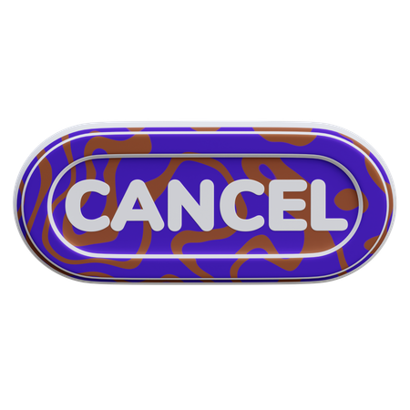 Botón cancelar  3D Icon