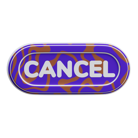 Botón cancelar  3D Icon