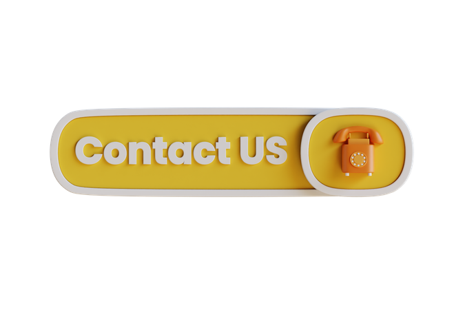 Botón de contacto  3D Icon